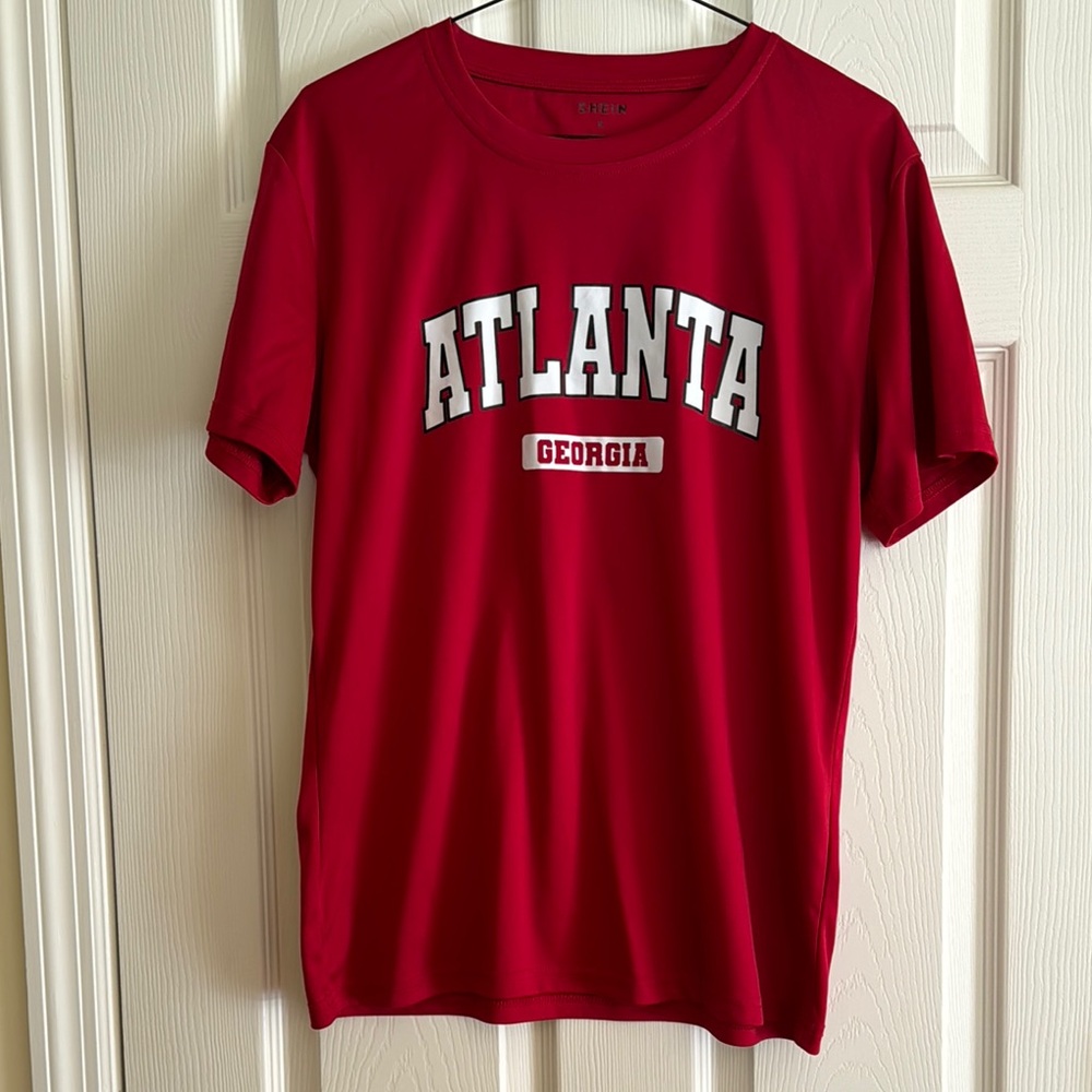 SHEIN Red Atlanta Shirt Size Small Big Boy or Teen